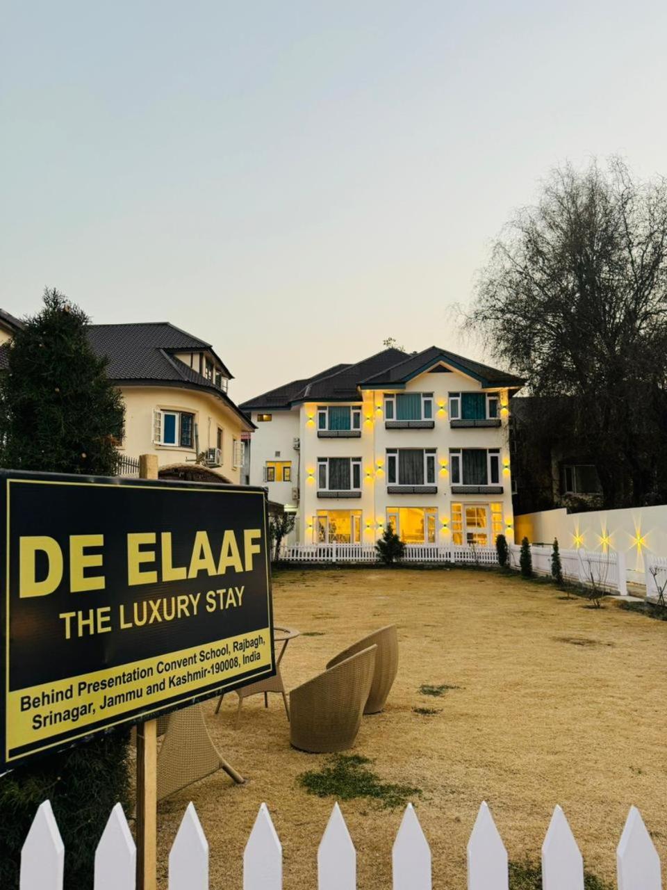 Srīnagar De Elaaf The Luxury Stay מראה חיצוני תמונה
